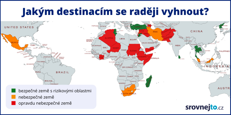 Infografika - rizikové země